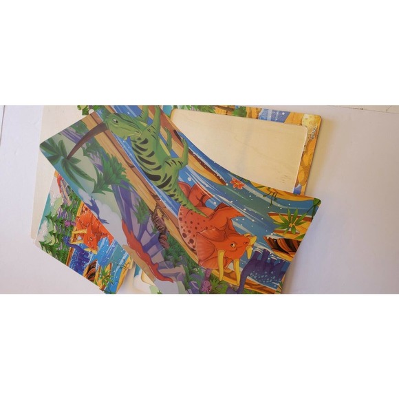 3 Wooden Puzzles 8 and half ×11. Has paper pictures insert for easy learning - Picture 8 of 12